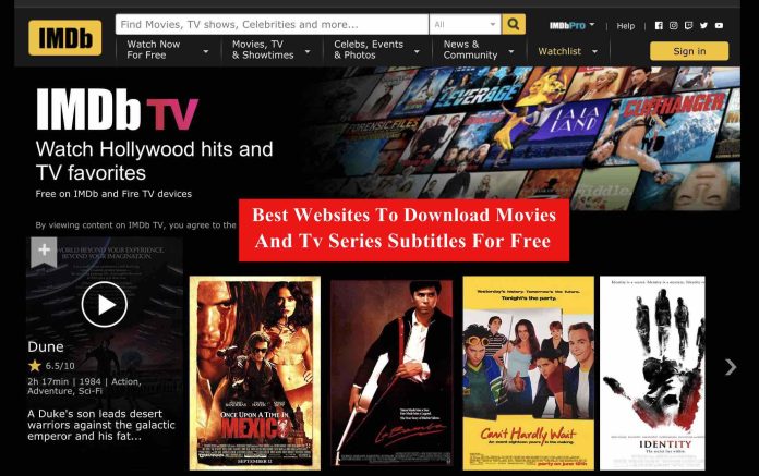 Websites To Download Movies And Tv Series Subtitles
